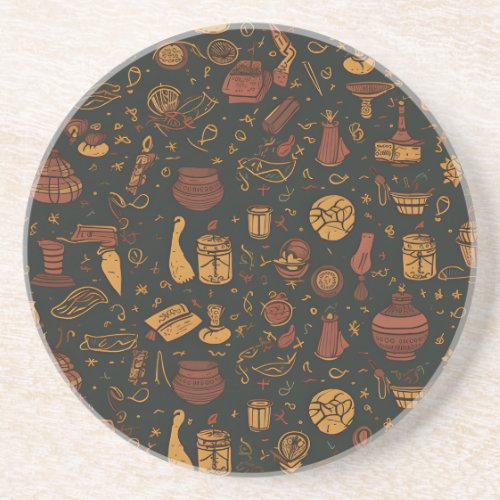 Harry Potter seamless pattern Coaster