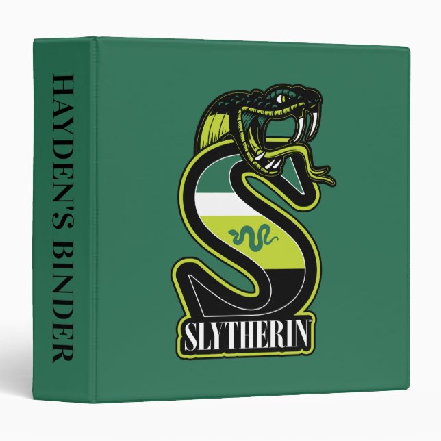 HARRY POTTER™ | SLYTHERIN™ Athletic Badge 3 Ring Binder (Front/Spine)