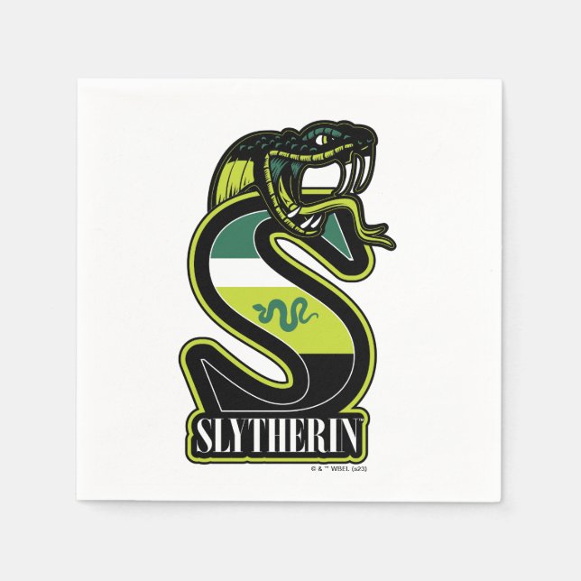 HARRY POTTER™ | SLYTHERIN™ Athletic Badge Napkins (Front)