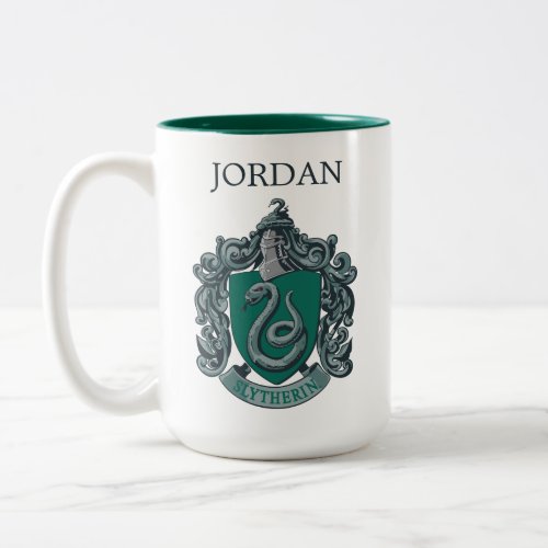 Harry Potter  Slytherin Crest  Add Your Name Two_Tone Coffee Mug