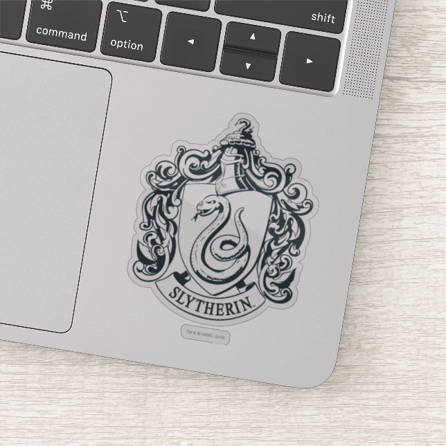 Harry Potter | Slytherin Crest - Black and White Sticker (Detail)