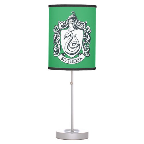 Harry Potter  Slytherin Crest _ Black and White Table Lamp