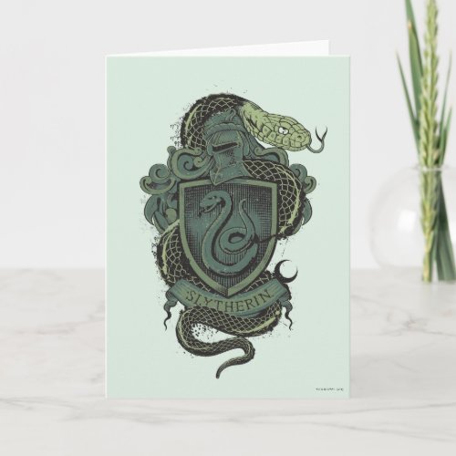 Harry Potter   Slytherin Crest Card