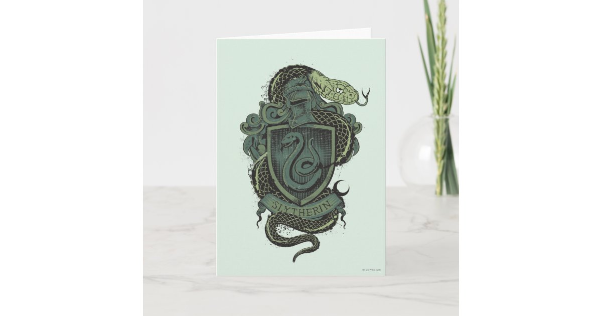 Slytherin Harry Potter Birthday Card Harry Potter Gifts Slytherin House  Crest Gifts Officially Licensed Harry Potter Merchandise 