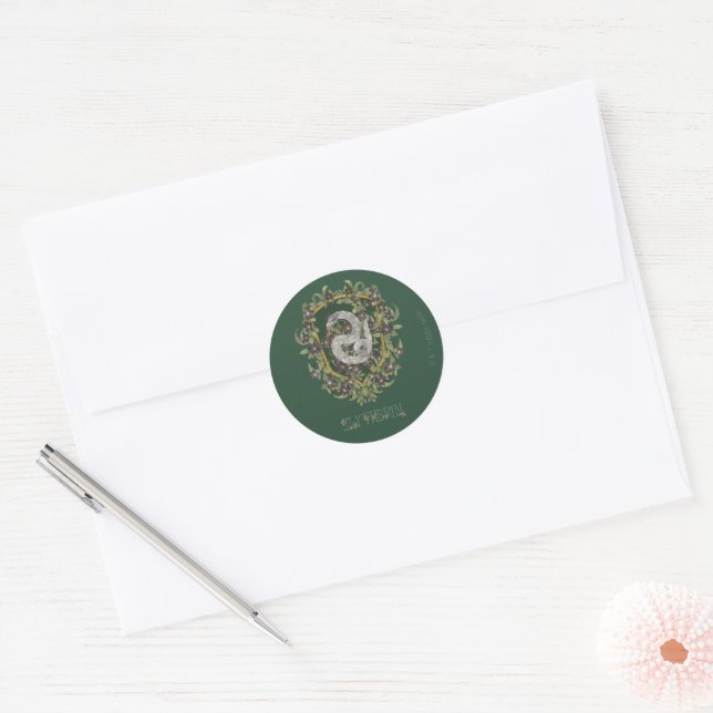 HARRY POTTER™ | SLYTHERIN™ Crest Classic Round Sticker (Envelope)