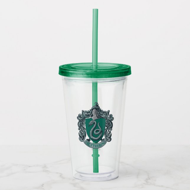Harry Potter | Slytherin Crest Green Acrylic Tumbler (Front)