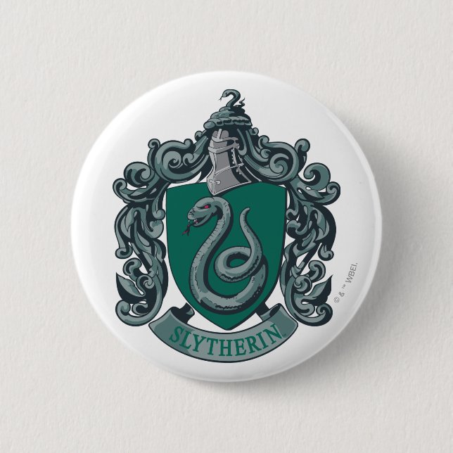 Harry Potter | Slytherin Crest Green Button (Front)