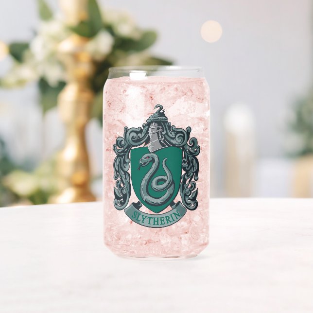 Harry Potter | Slytherin Crest Green Can Glass (Insitu (Wedding))