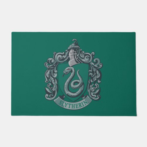 Harry Potter  Slytherin Crest Green Doormat