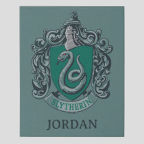 Harry Potter | Slytherin Crest Green Faux Canvas Print