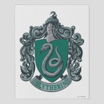 Harry Potter | Slytherin Crest Green Faux Canvas Print
