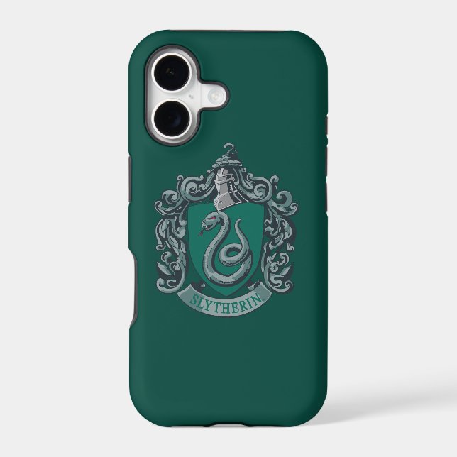 Harry Potter | Slytherin Crest Green Iphone Case (Back)