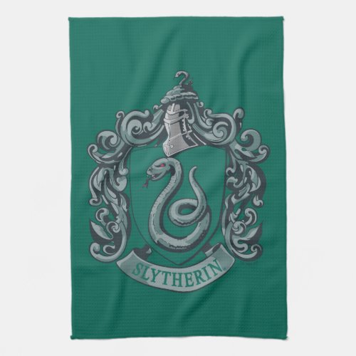 Harry Potter  Slytherin Crest Green Kitchen Towel