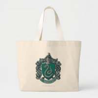 Harry Potter | Slytherin Crest Green Large Tote Bag