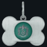 Harry Potter | Slytherin Crest Green Pet ID Tag<br><div class="desc">Are you a dark wizard? Do you strive for greatness and power? Do you sympathize with Lord Voldemort and his quest for power? If your answer to any of these questions is yes, then this dark design of the Slytherin house crest is just what you need! It offers the perfect...</div>