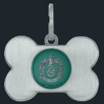 Harry Potter | Slytherin Crest Green Pet ID Tag<br><div class="desc">Are you a dark wizard? Do you strive for greatness and power? Do you sympathize with Lord Voldemort and his quest for power? If your answer to any of these questions is yes, then this dark design of the Slytherin house crest is just what you need! It offers the perfect...</div>