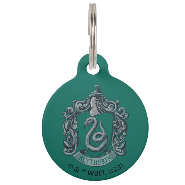 Harry Potter | Slytherin Crest Green Pet ID Tag (Front)
