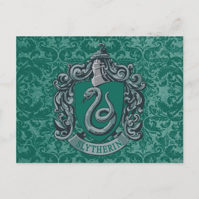 Harry Potter | Slytherin Crest Green Postcard (Front)