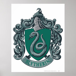 Harry Potter   Slytherin Crest Green Poster