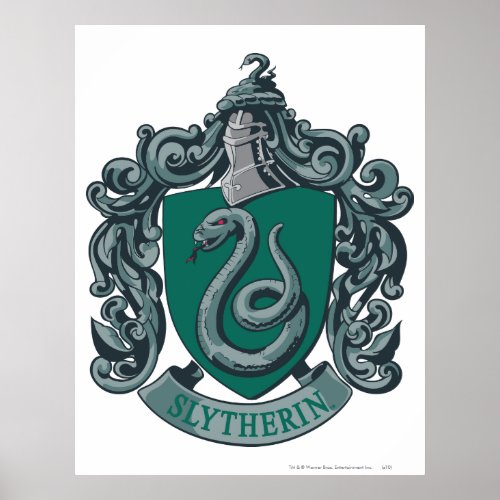 Harry Potter  Slytherin Crest Green Poster