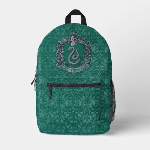 Harry Potter  Slytherin Crest Green Printed Backpack