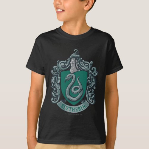 Harry Potter  Slytherin Crest Green T_Shirt