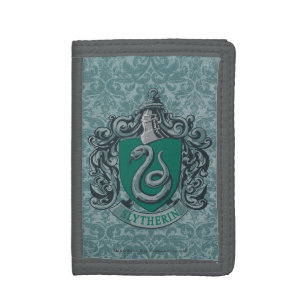 Harry Potter   Slytherin Crest Green Trifold Wallet