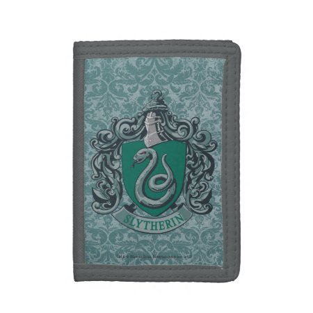 Harry Potter | Slytherin Crest Green Trifold Wallet