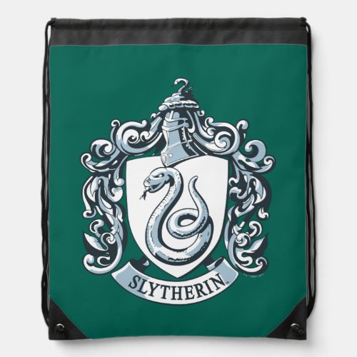 Harry Potter  Slytherin Crest _ Ice Blue Drawstring Bag