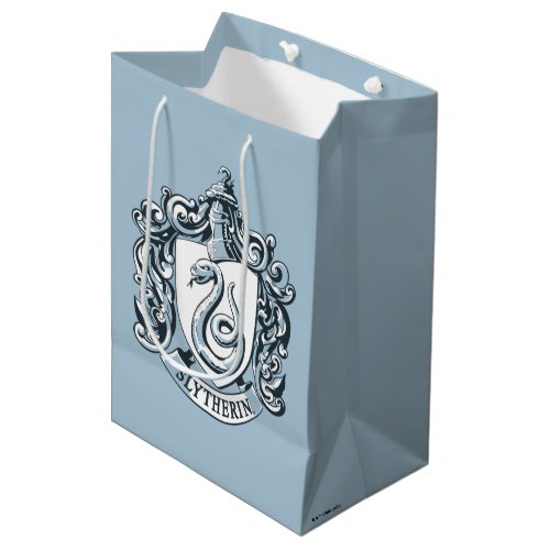 Harry Potter  Slytherin Crest _ Ice Blue Medium Gift Bag