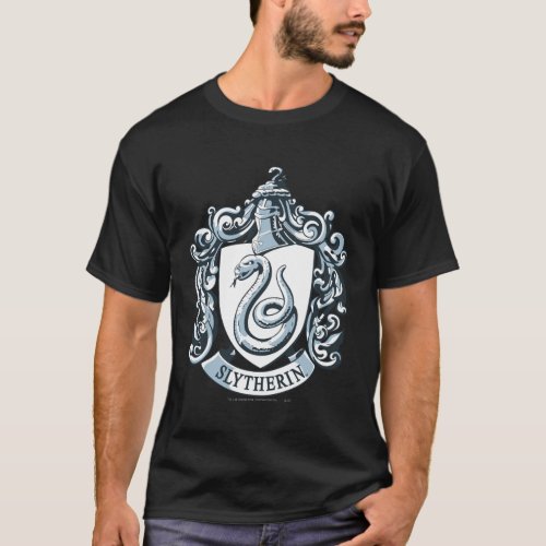 Harry Potter  Slytherin Crest _ Ice Blue T_Shirt