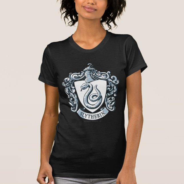 Harry Potter | Slytherin Crest - Ice Blue T-Shirt (Front)