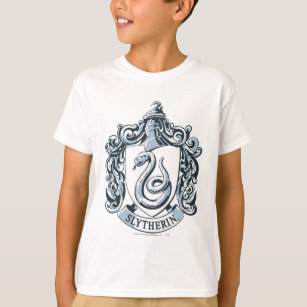 Harry Potter   Slytherin Crest - Ice Blue T-Shirt