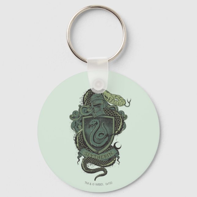 Harry Potter  | Slytherin Crest Keychain (Front)