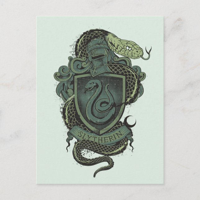 Harry Potter  | Slytherin Crest Postcard (Front)