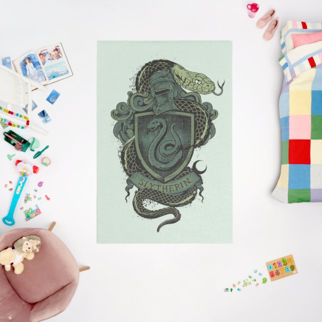 Harry Potter  | Slytherin Crest Rug (Insitu (Babyroom))