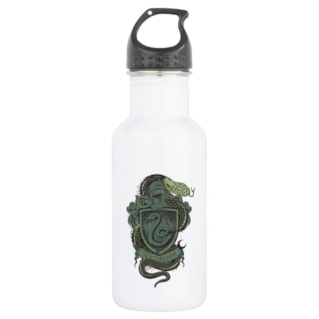 Harry Potter  | Slytherin Crest Stainless Steel Water Bottle (Front)