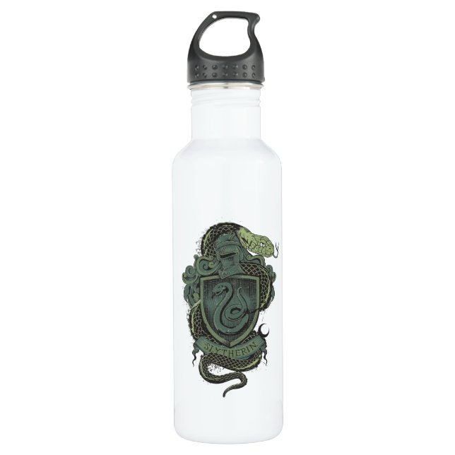 Harry Potter  | Slytherin Crest Stainless Steel Water Bottle (Front)