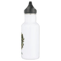 Brutalist SLYTHERIN™ Crest Stainless Steel Water Bottle, Zazzle in 2023