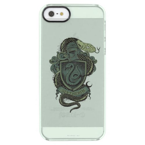 Harry Potter  Slytherin Crest Clear iPhone SE55s Case