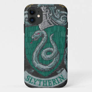 Harry Potter | Slytherin Crest - Vintage iPhone 11 Case