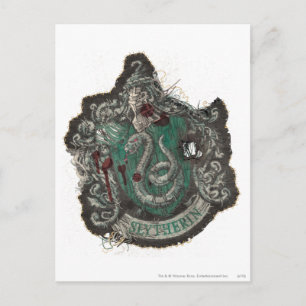 Harry Potter Slytherin Crest - Vintage Postcard