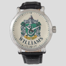 Harry Potter | Slytherin Crest With Gold Banner Watch