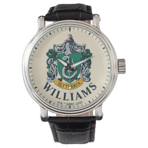 Harry Potter Slytherin Crest With Gold Banner Watch