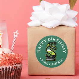 HARRY POTTER™ SLYTHERIN™ Happy Birthday Classic Round Sticker