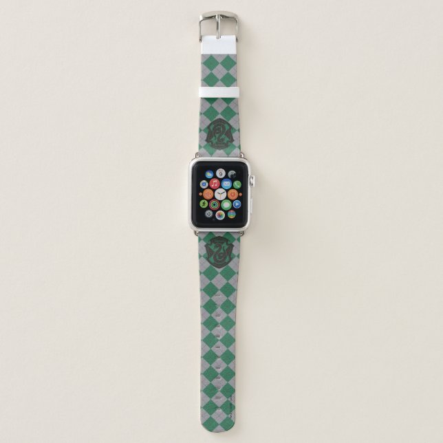 Harry Potter | Slytherin House Pride Crest Apple Watch Band (Front)