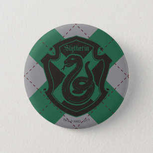 Harry Potter   Slytherin House Pride Crest Button