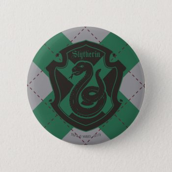 Harry Potter | Slytherin House Pride Crest Button by harrypotter at Zazzle