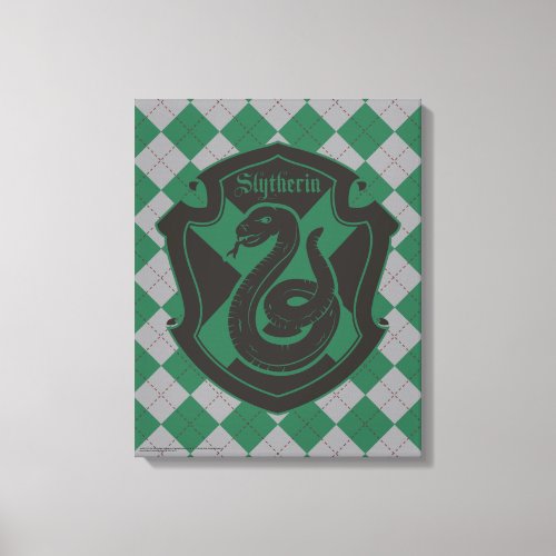 Harry Potter  Slytherin House Pride Crest Canvas Print