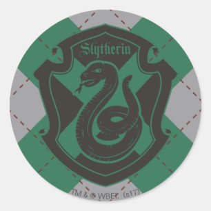 Harry Potter Slytherin House Pride Crest Classic Round Sticker